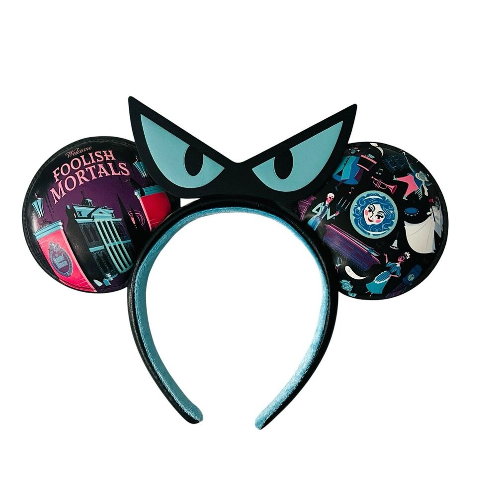 Disney Parks Haunted Mansion Foolish Mortals Eyes Leota Mickey Ears Headband